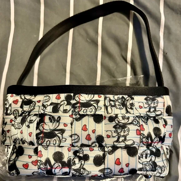 Harveys x Disney Couture Seatbelt Bag & Charm, Mickey & Minnie Love Sketch - Picture 3 of 10